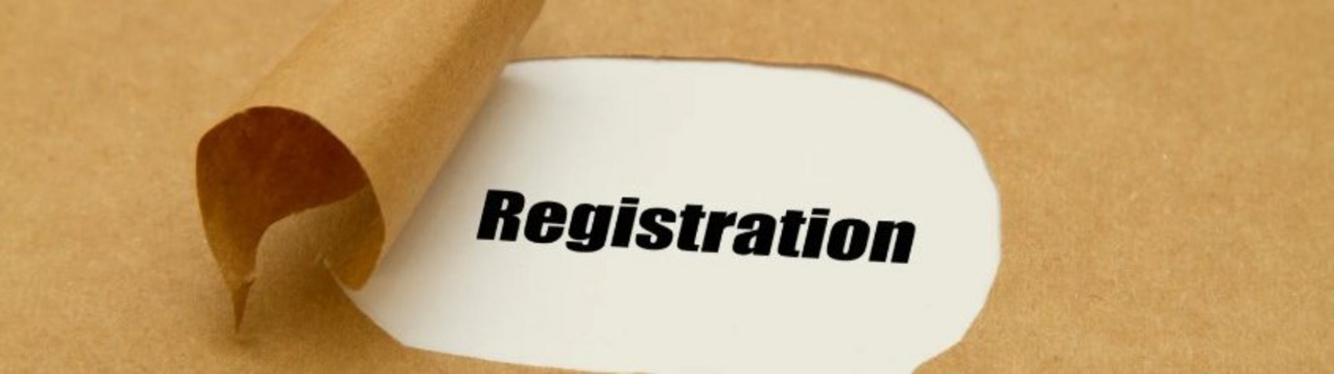 In einer Sprechblase steht Registration.